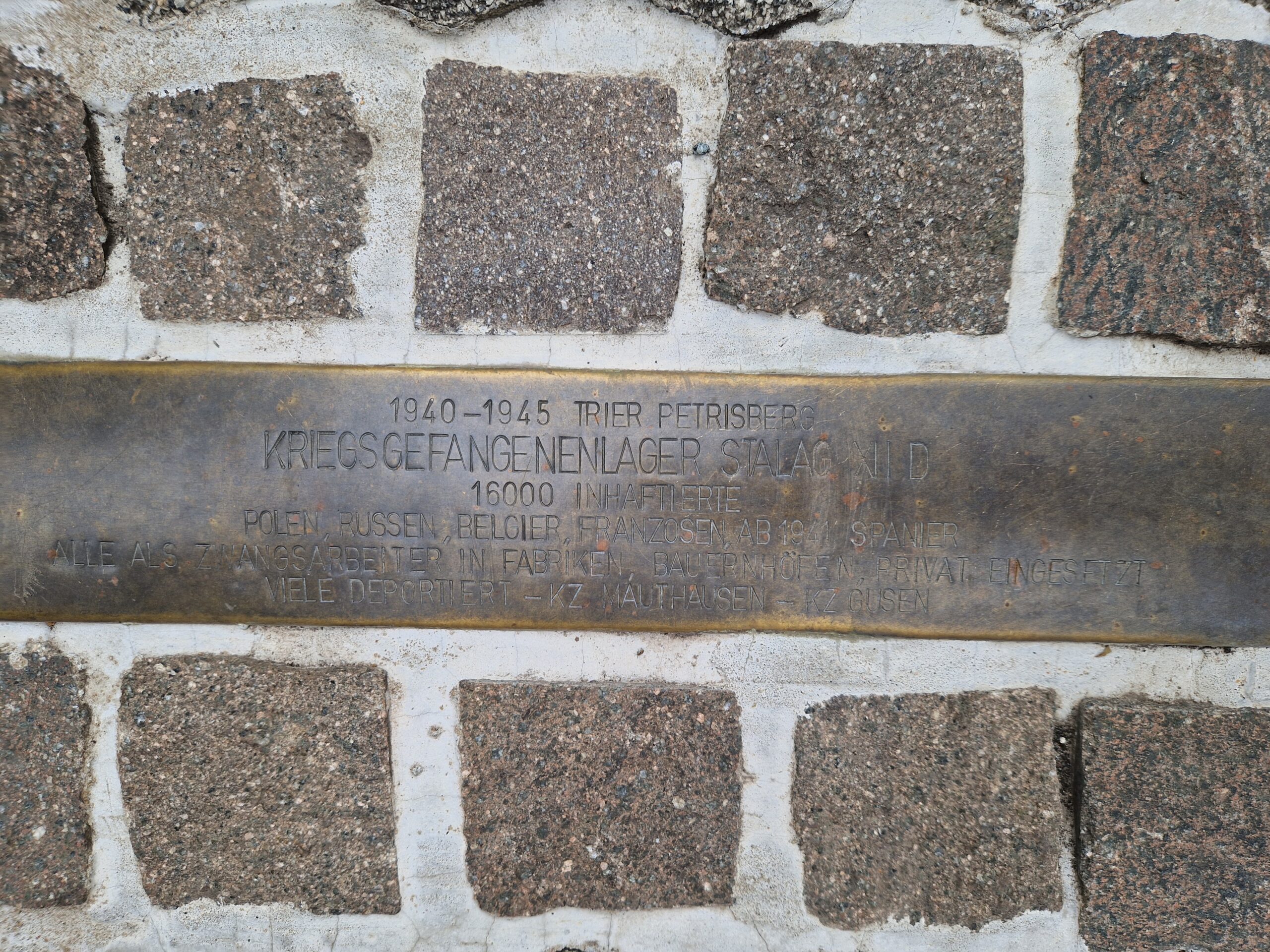 Stolperstein del stalag XII-D Trier